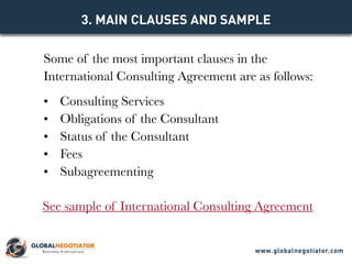 INTERNATIONAL CONSULTING AGREEMENT TEMPLATE PDF