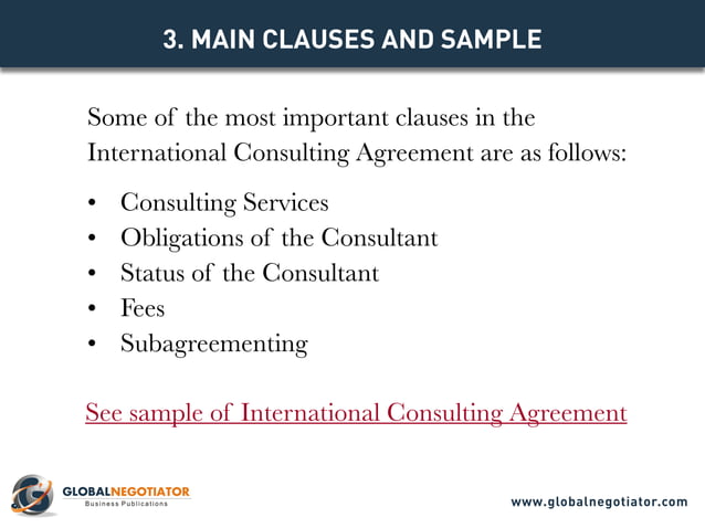INTERNATIONAL CONSULTING AGREEMENT TEMPLATE PDF Management