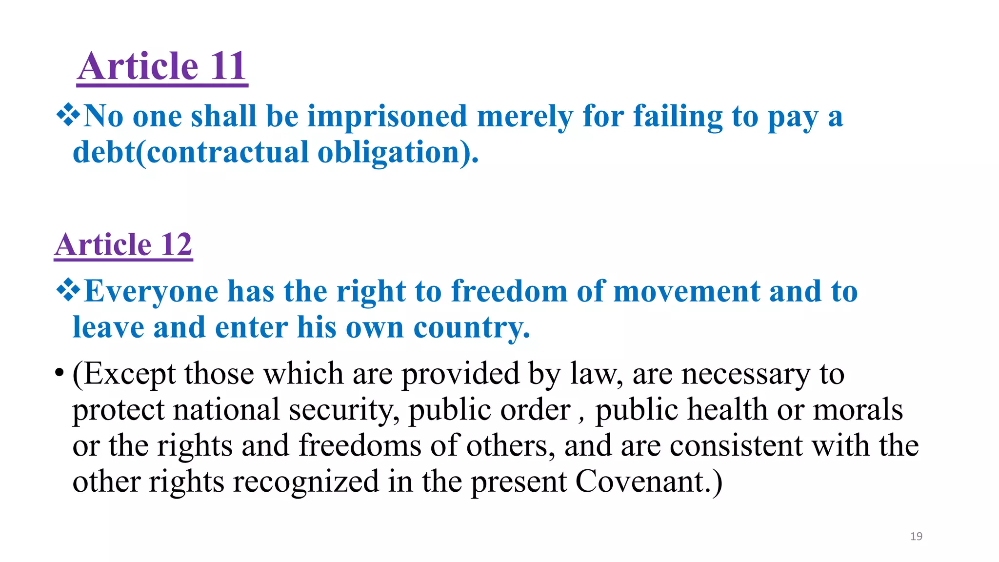 International Covenant On Political And Civil Rights International covenant on civil and political rights | PPT