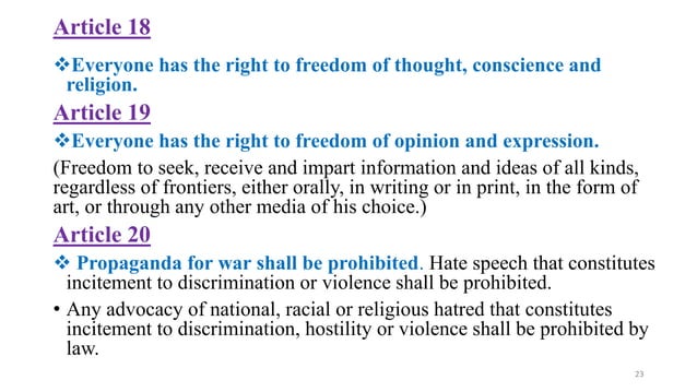 Covenant On Civil And Political Rights International covenant on civil and political rights | PPTX