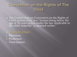International Covenants on Child Rights and Protection | PPTX