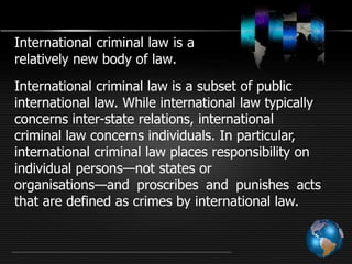 International criminal law