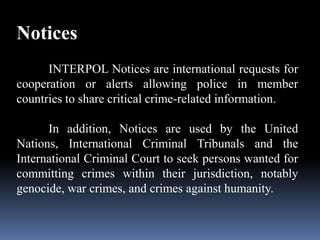 International criminal police organization | PPTX