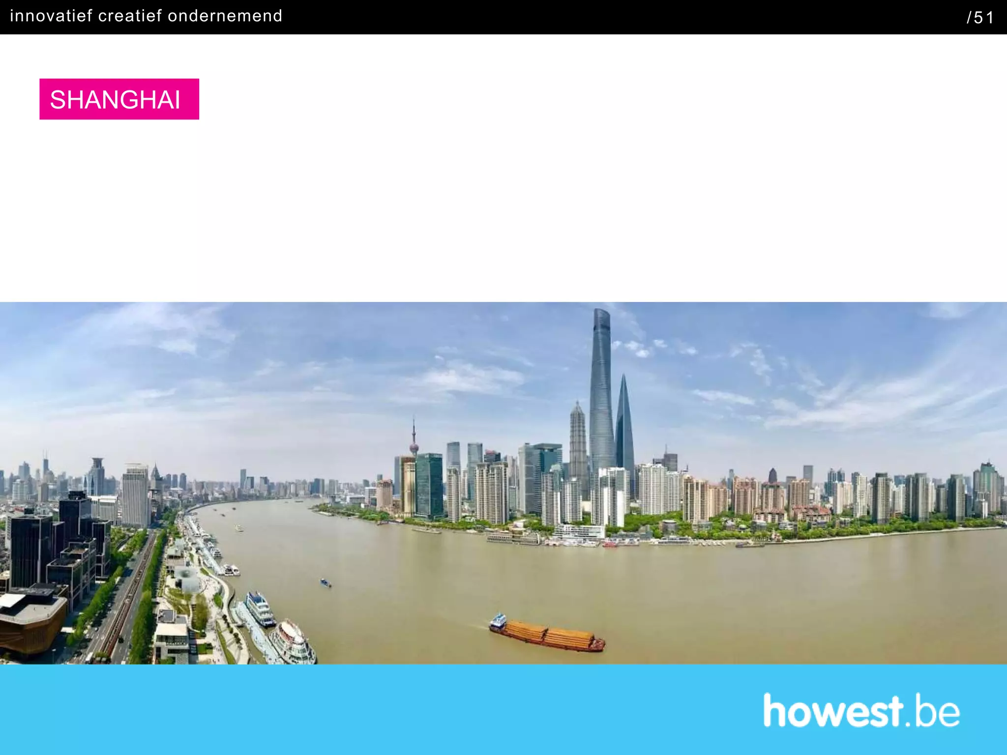 SHANGHAI
innovatief creatief ondernemend /51
 