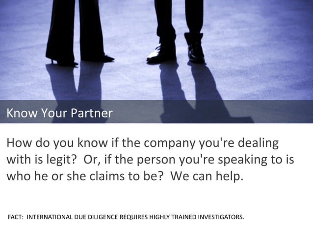 International Due Diligence | PPT