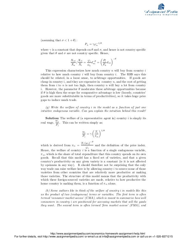 Economics hw help