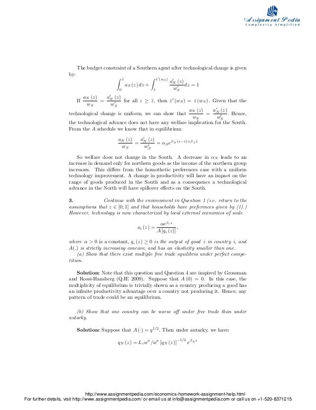 Help with economics homework free