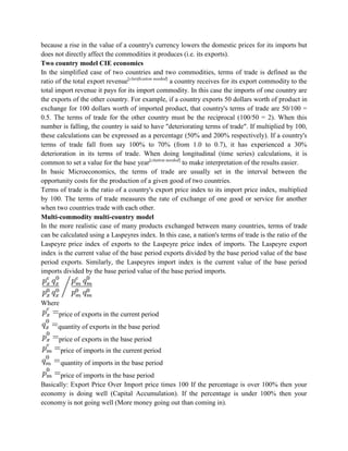 International economics notes | DOCX