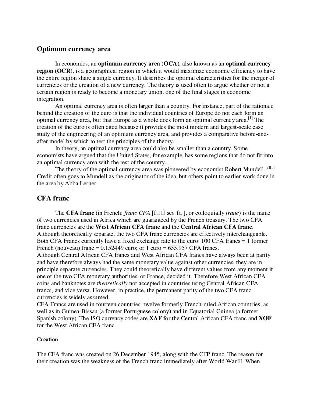 International Economics Notes International Economics Notes