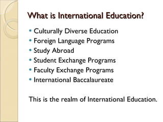 International education | PPT