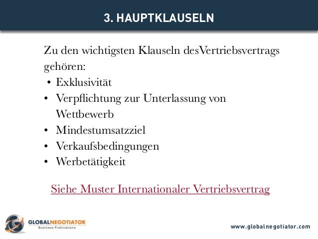 INTERNATIONALER VERTRIEBSVETRAG - Muster und Vorlage