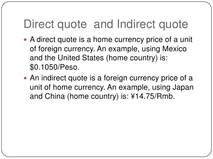 direct quote