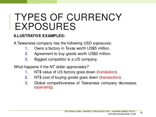 Foreign Exchange Risk Management Currency Risk Management - 