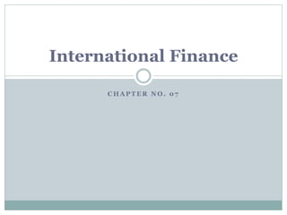 International Finance | PPTX