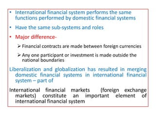 International financial markets | PPTX