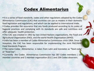 International food standards and regulation | PPTX | Food Industry ...