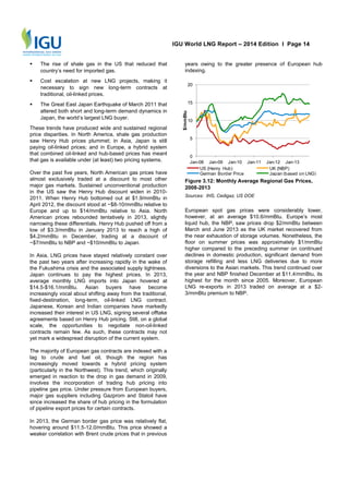 International gas union : 2014 world LNG report | PDF