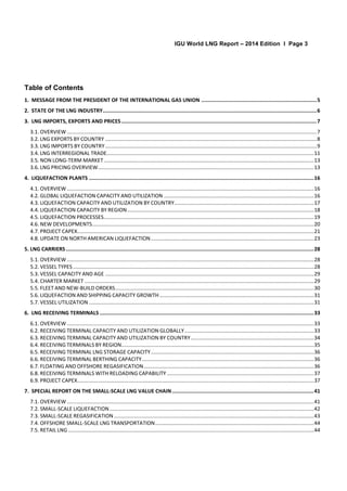 International gas union : 2014 world LNG report | PDF