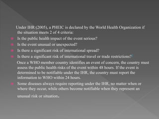International health regulation | PPTX