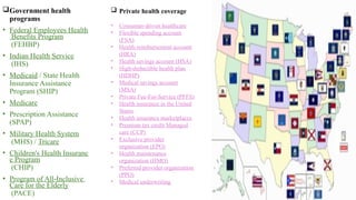 International Health: USA The United States has a multi-payer ...