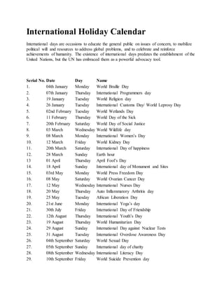 International holiday calendar.pdf