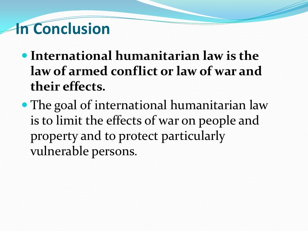 International Humanitarian Law