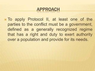 International Humanitarian Law Lecture 12 - Non International Armed ...