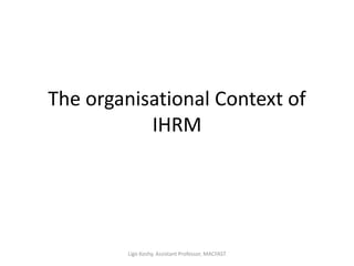 International  human resource management ihrm