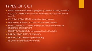 Ihrm II Expatriate training II developing global managers II collective ...