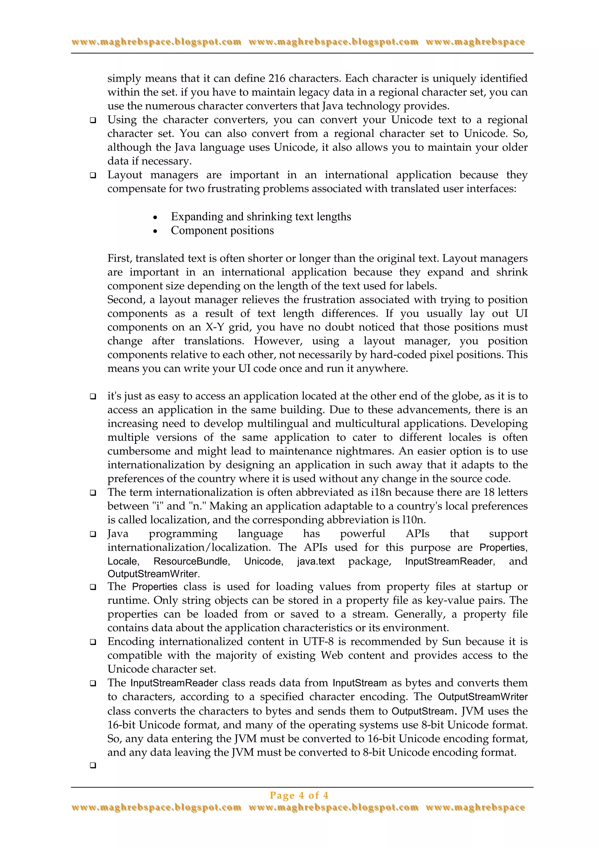 Internationalization in Java