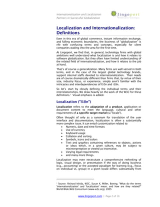 Internationalization (i18n) and Localization (l10n) - Partners in ...