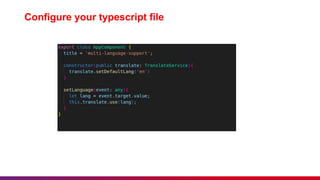 Internationalization in Angular Presentation | PPTX