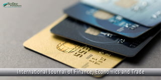 International journal of finance, economics and trade