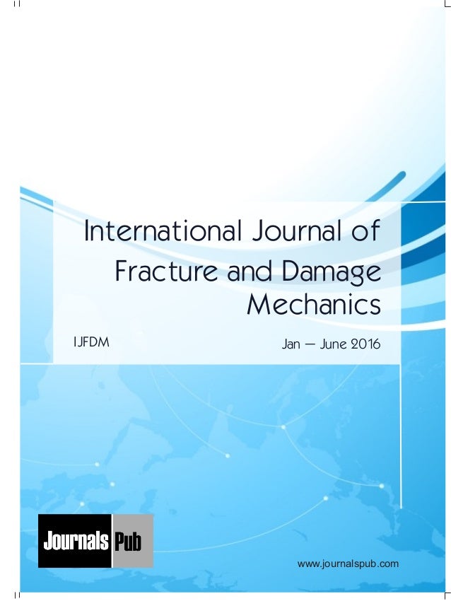International Journal Of Fracture And Damage Mechanics Vol 2 - 