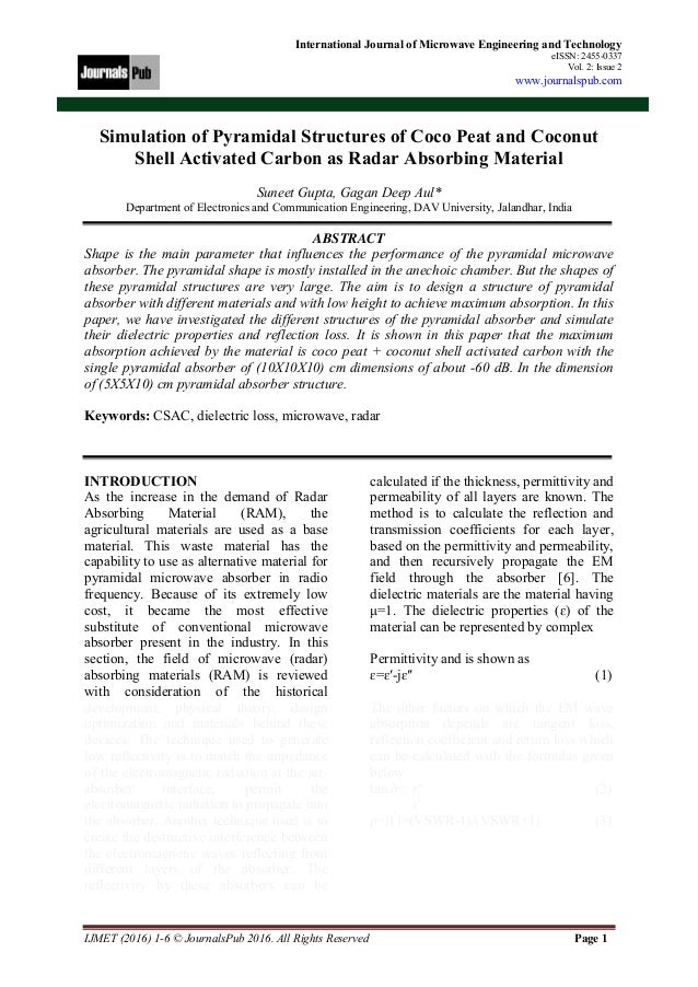 International Journal of Microwave Engineering and Technology (Vol 2