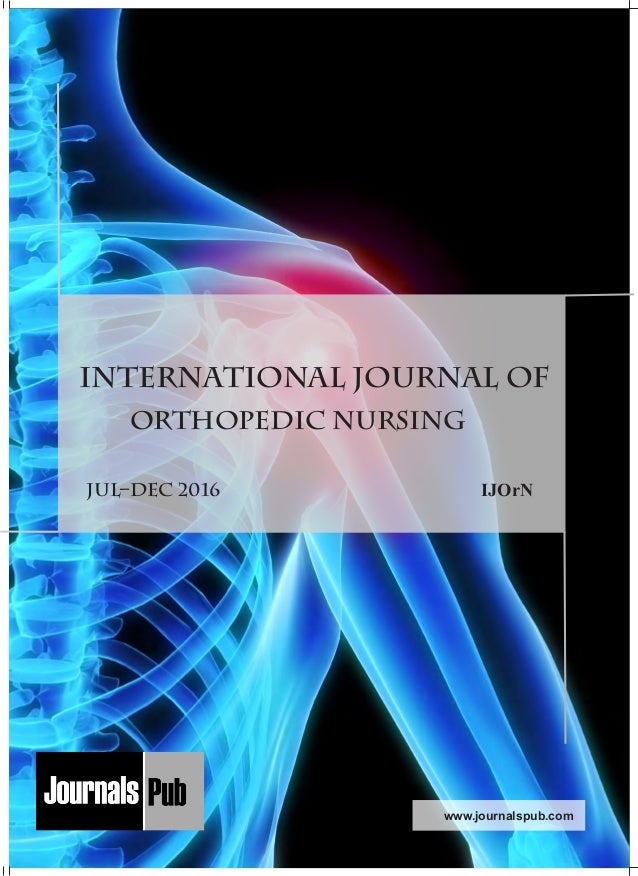 International journal of orthopedic nursing vol 2 issue 2