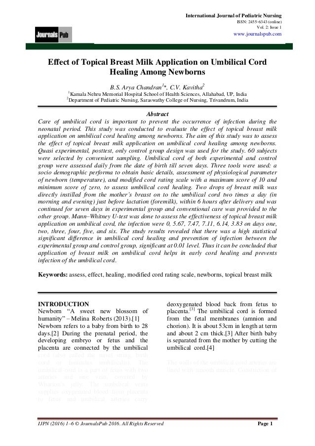 International Journal of Pediatric Nursing vol 2 issue 1