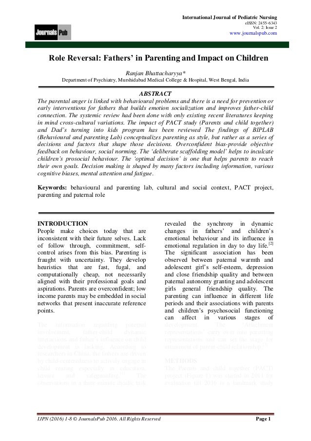 International journal of pediatric nursing vol 2 issue 2