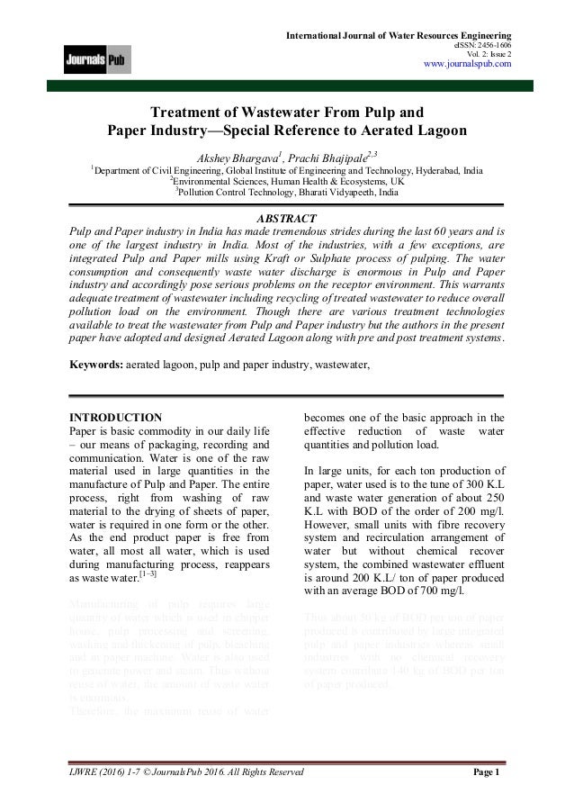 International Journal of Water Resources Engineering Vol 2 Issue 2