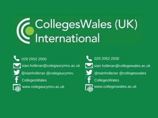 CollegesWales' International Work