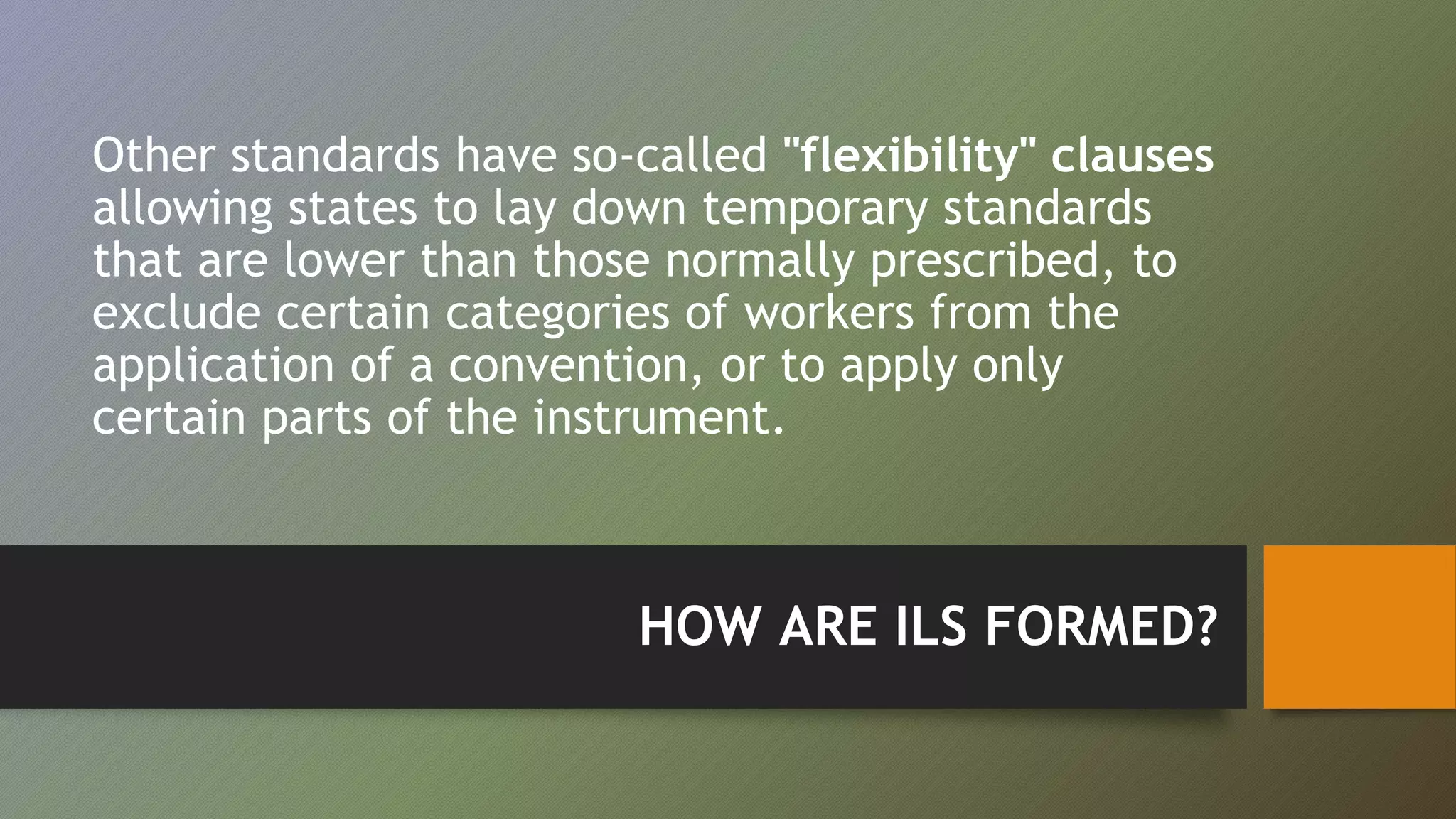 Overview: International Labour Standards (ILS) | PPTX