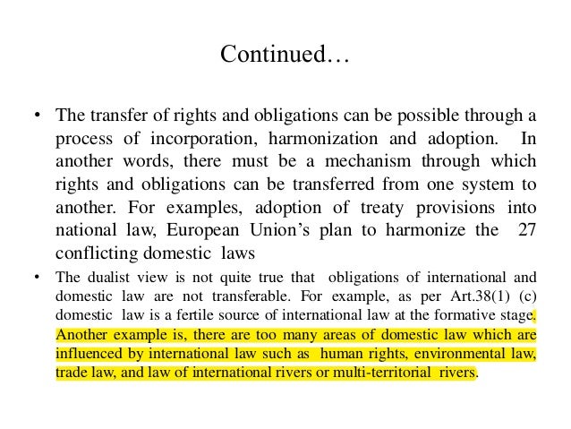 international law and municipal law essay The dualists or the pluralist theory states that international law and municipal law are different with each other in terms of their source recent essays. international law and municipal law essay The dualists or the pluralist theory states that international law and municipal law are different with each other in terms of their source recent essays.