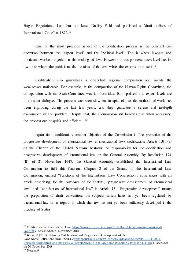 International law assignments