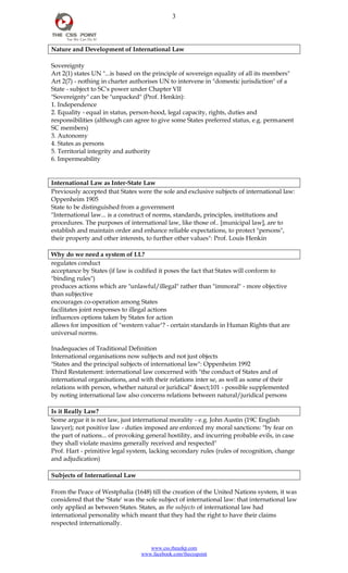International law notes | PDF | Political Issues & policy | Politics