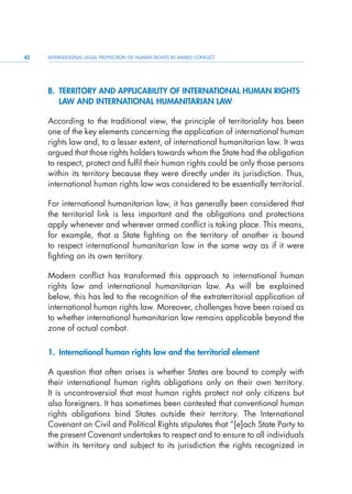 International Legal protection of Human rights in armed conflicts. | PDF