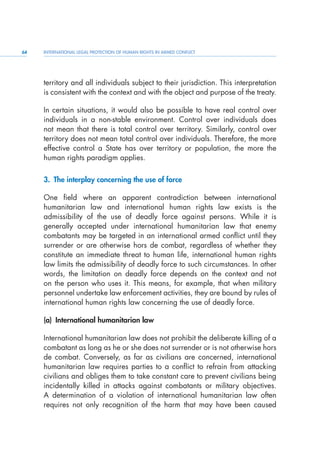 International Legal protection of Human rights in armed conflicts. | PDF