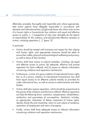 International Legal protection of Human rights in armed conflicts. | PDF