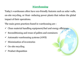 International logistics 