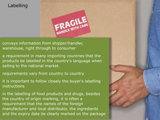 Export Labelling International Logistics - Insurance And Labelling | PPTX