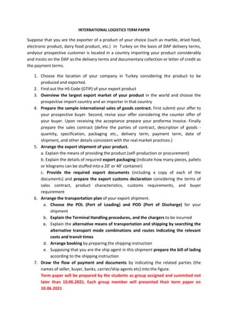 International Logistics Term paper_ 2021 bahar.docx